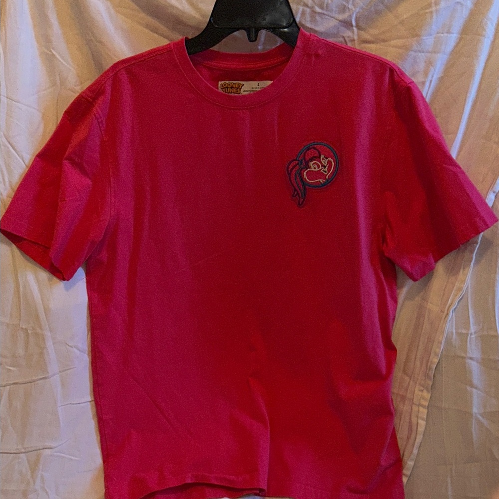 Warner Bros. Bright Pink T-Shirt with Character Patch